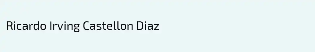 Ricardo Irving Castellon Diaz